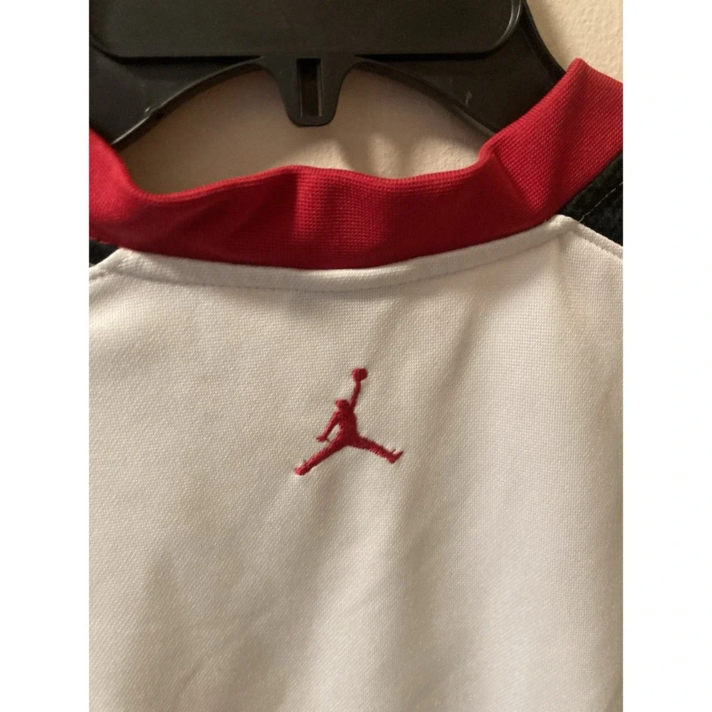 VTG‎ Jordan Workout Tank Red Black White Nike Sz XL Jumpman Embroidered